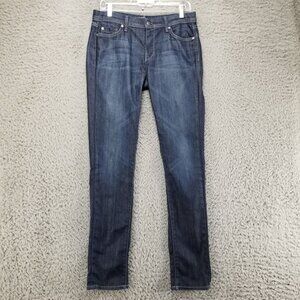 Fidelity Jeans Womens 29 Tall Blue Stevie Stretch Denim Skinny Leg